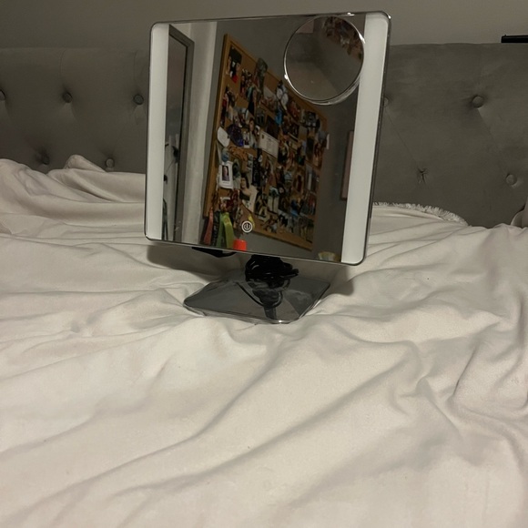 Sleek Silver Vanity Mirror - Picture 1 of 2